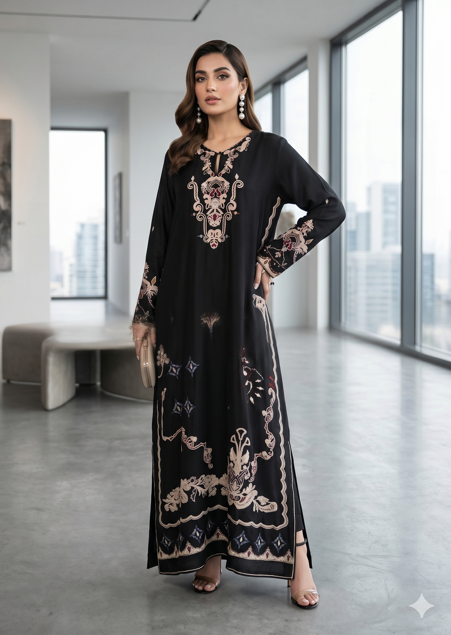 SUMAIRA KHANANI - Ruksar Black