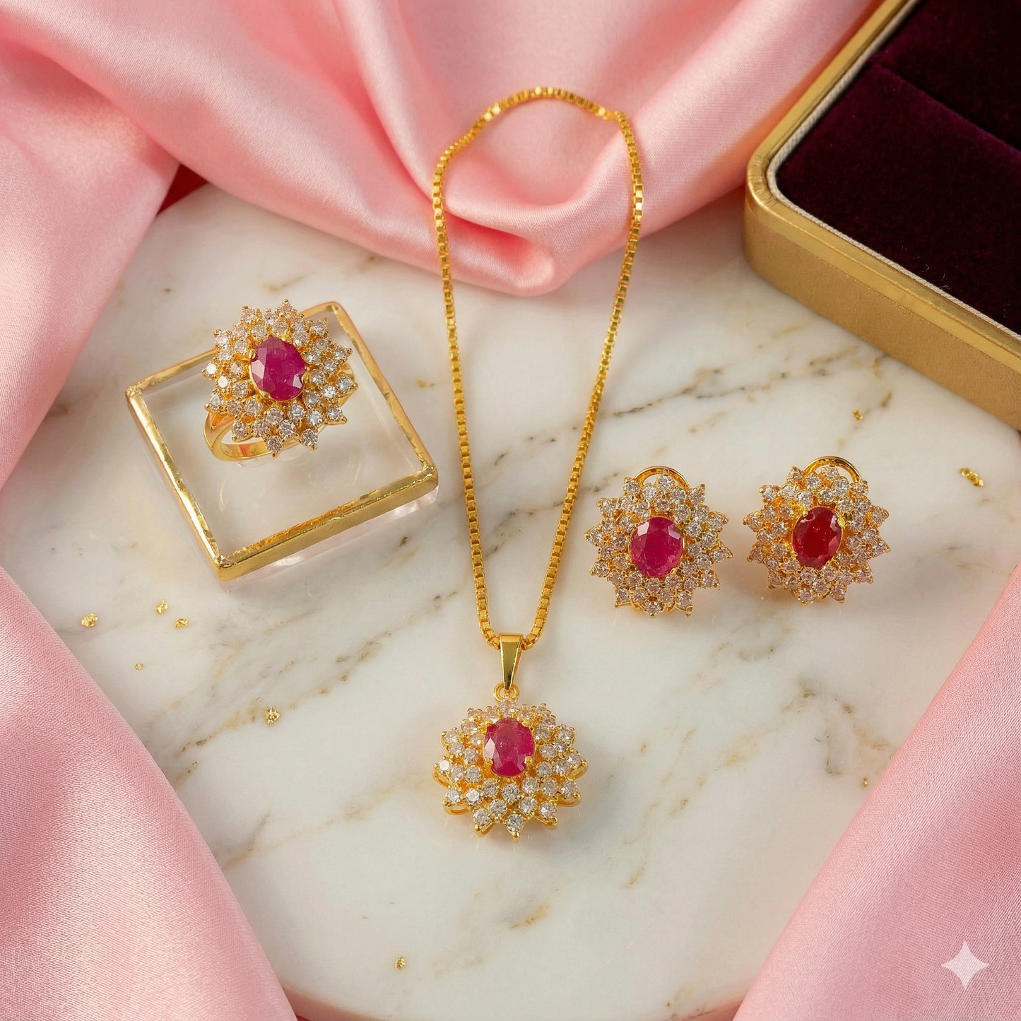 ZAHEEN KAMRAN - Ruby Set