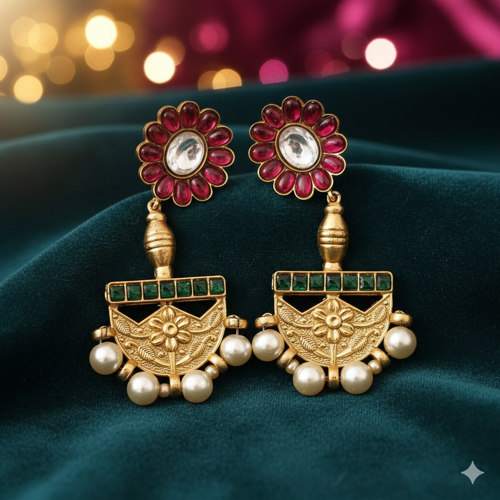 DAHLIA BY SEHAR ZAFAR - Ruby Flower Ethnic Style