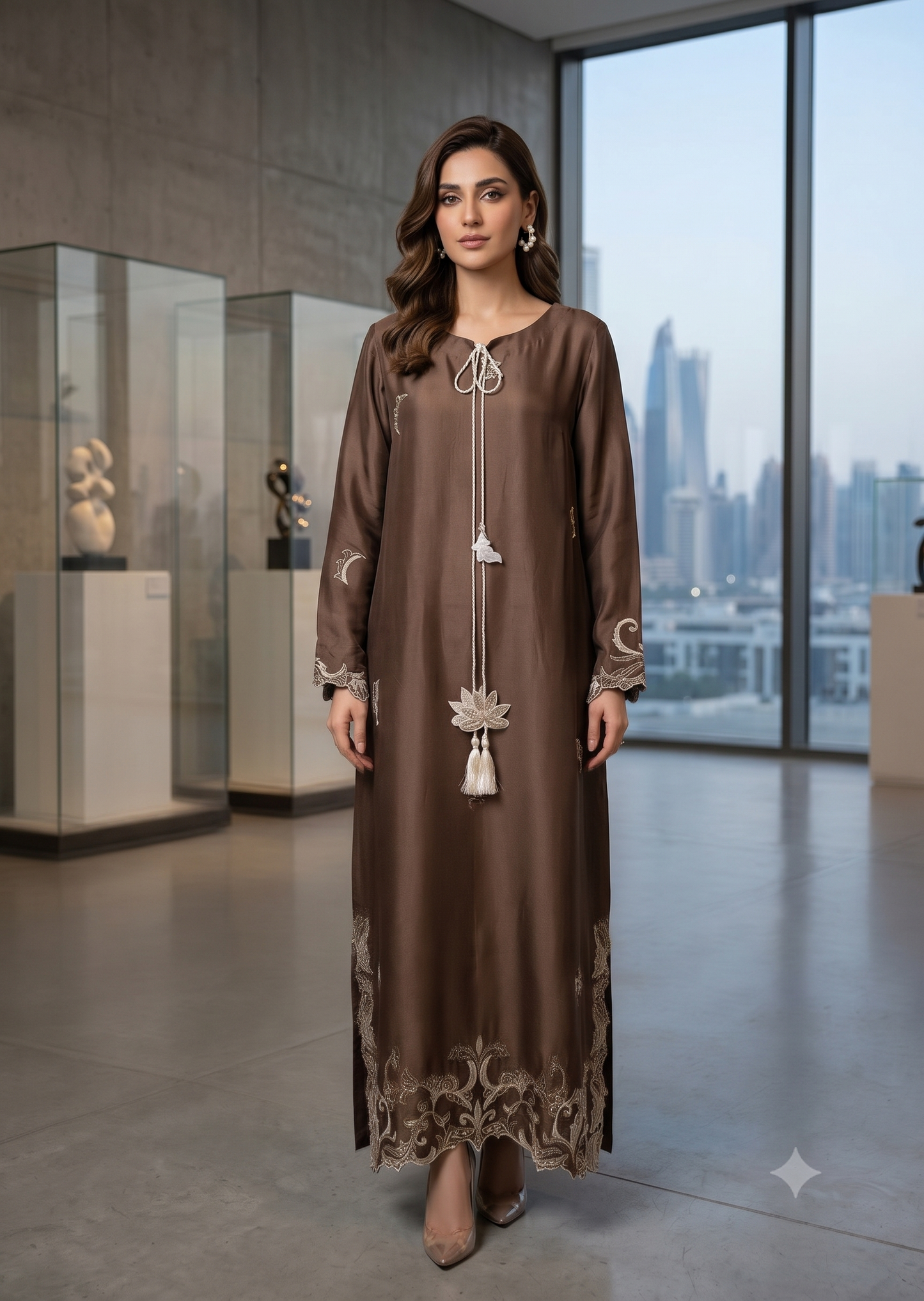 MAHOGANY-Brown kaftan