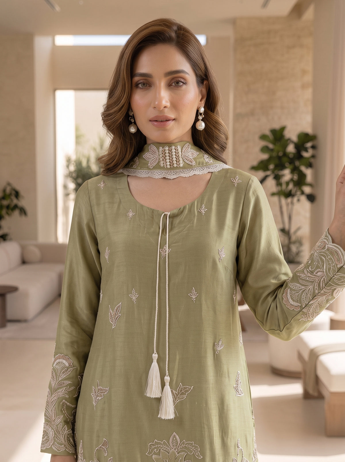 MAHOGANY - Green short shirt with flappe