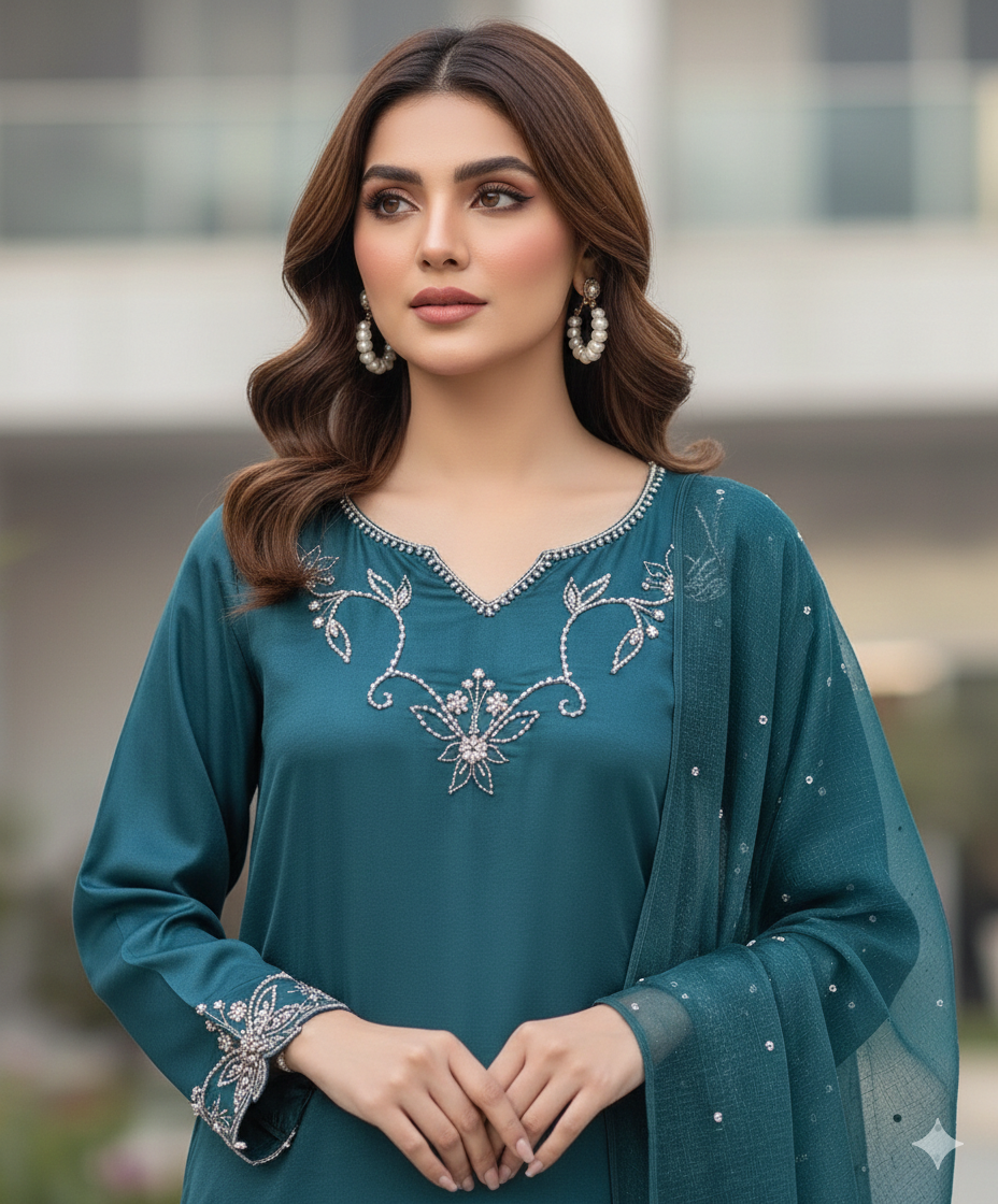 HAFSA MALIK - Aqua teal
