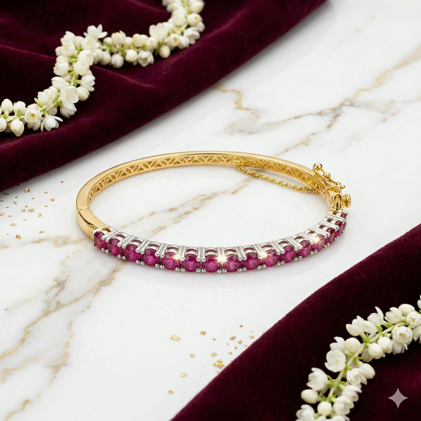 ZAHEEN KAMRAN - Bangle with Pink Small Stone