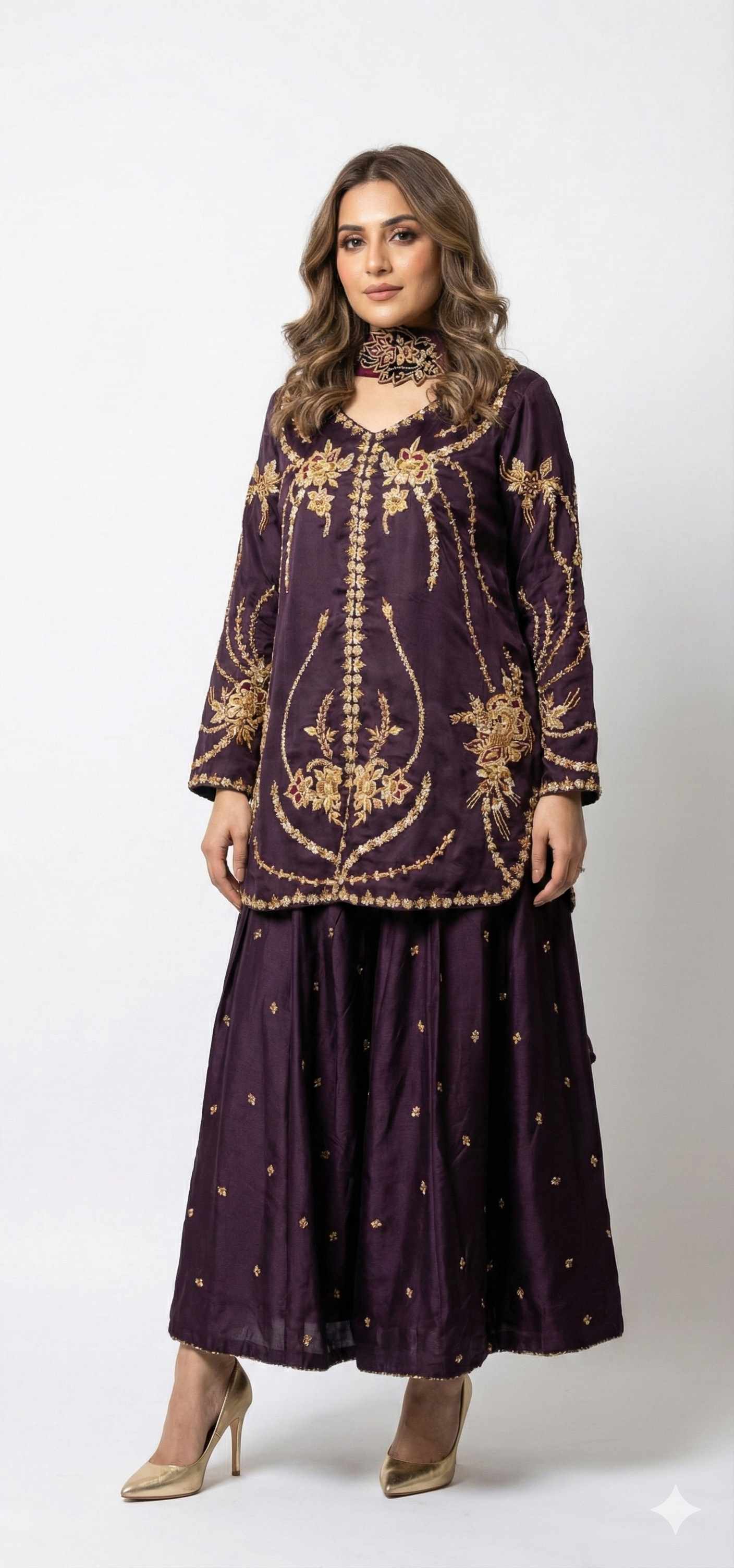 HAFSA MALIK - Plum jacket
