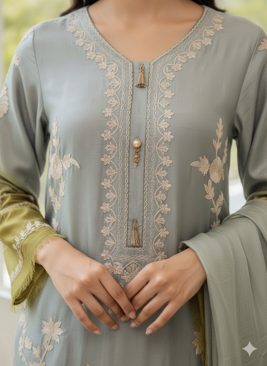 SAMMY K - Shaded long cotton net