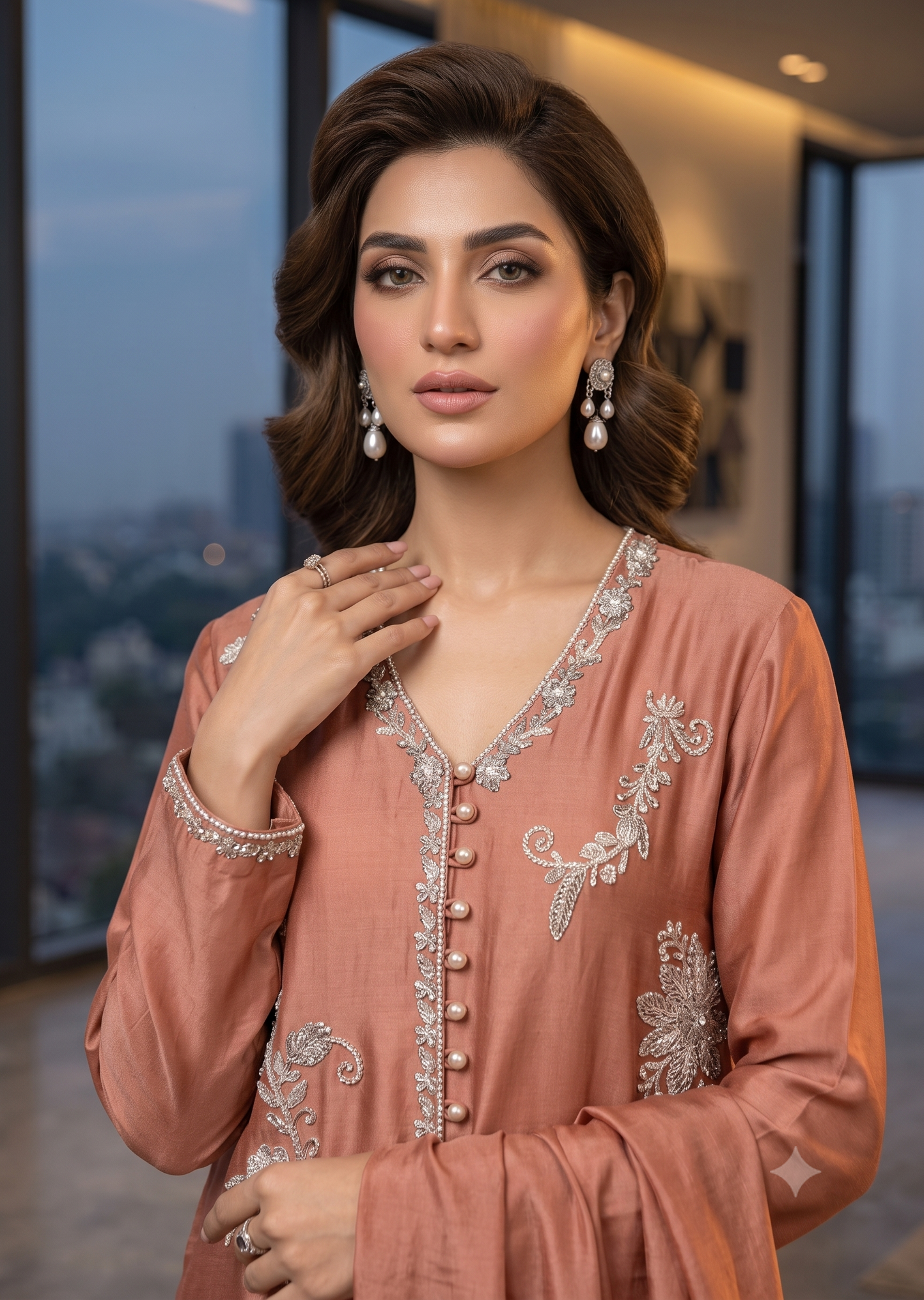 MARIA RAO-Tea pink formal