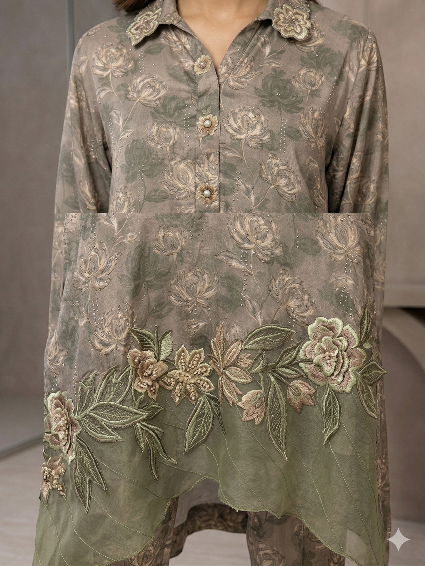 ERAM SHEIKH - Flower silk