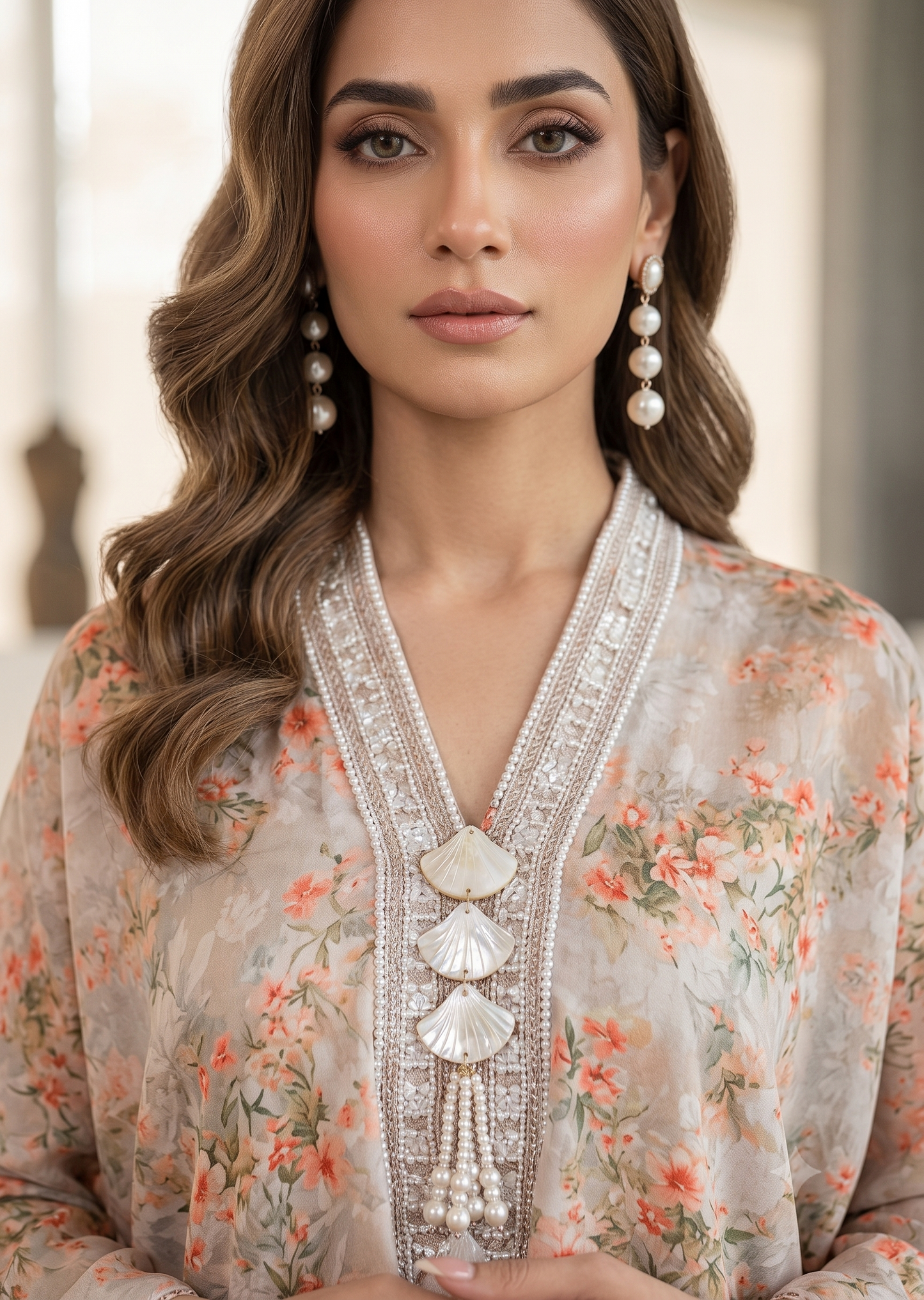 MARIA RAO- Printed kaftan