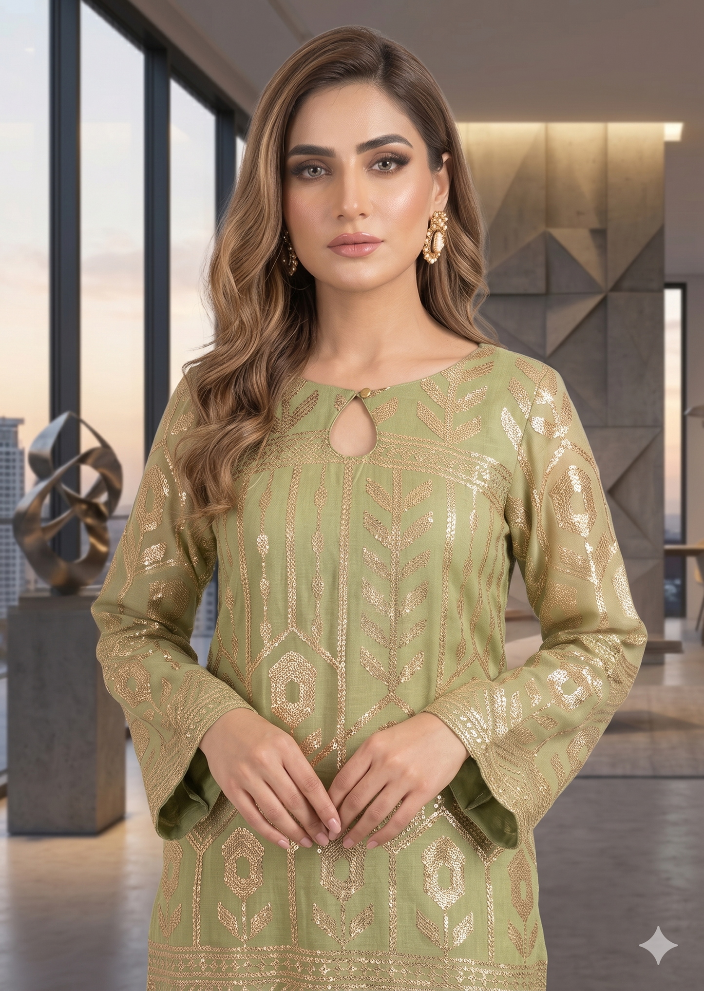 ASHJAIN SAFWAN - Olive Green