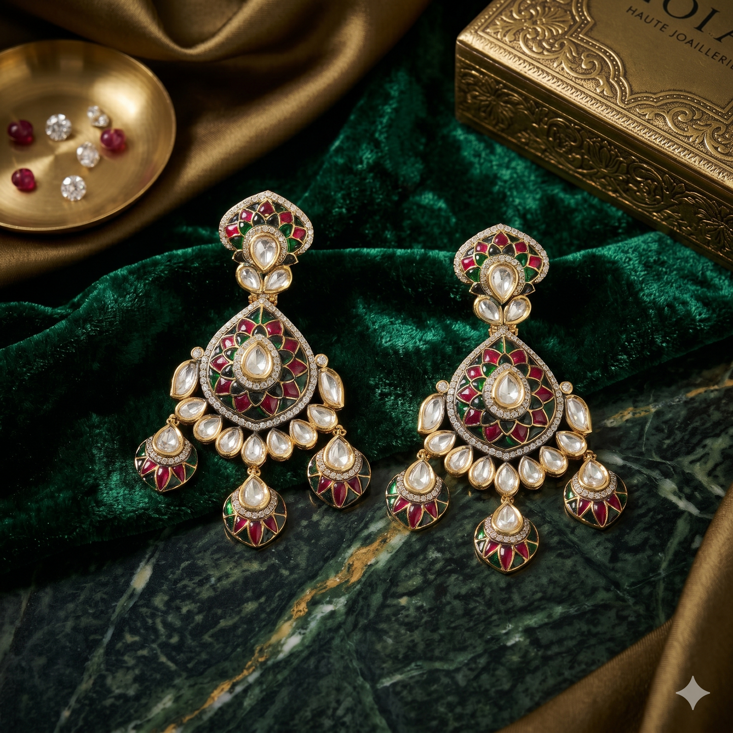 THE BUTTERFLY EFFECT - Earrings green