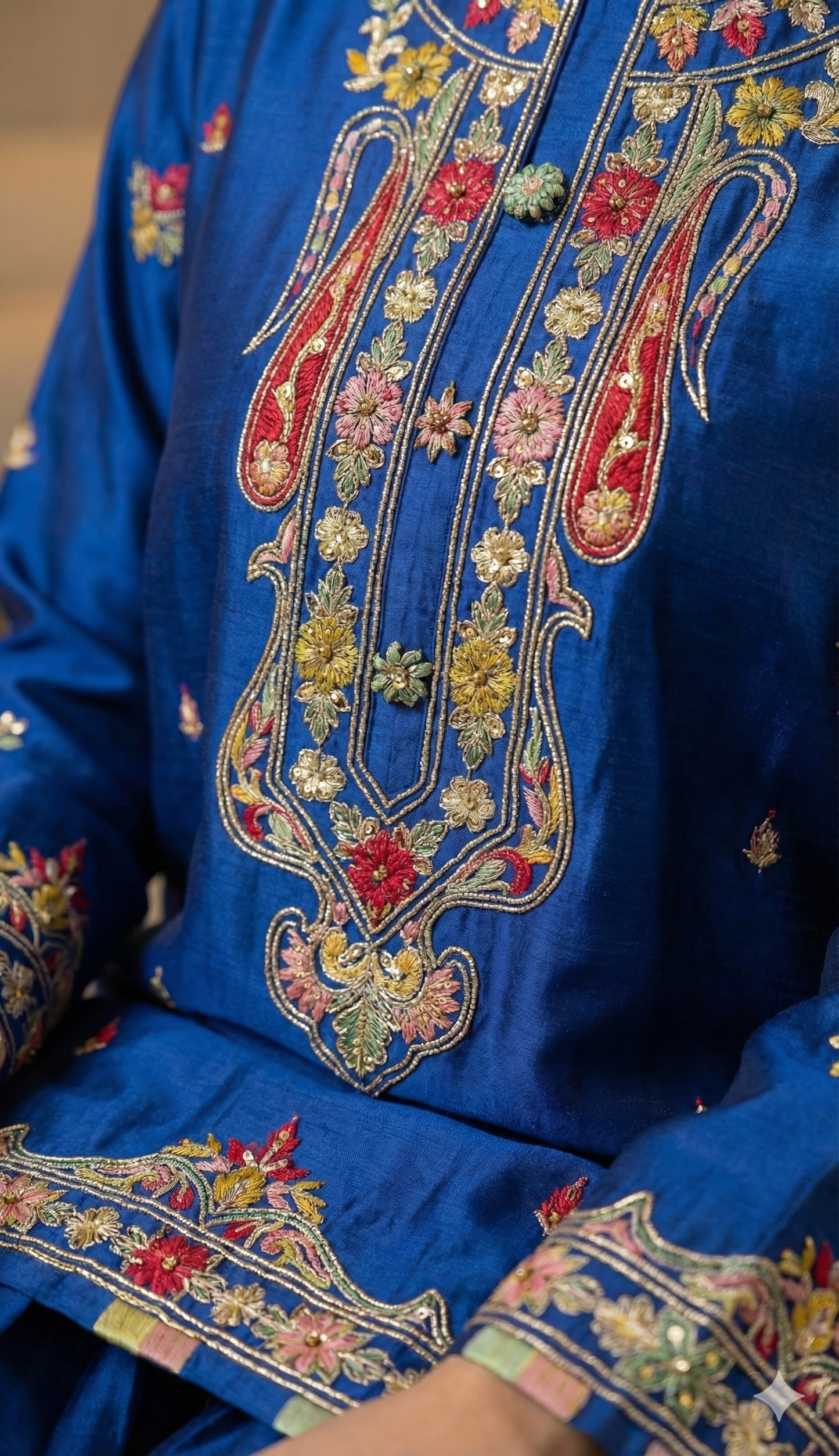 SAMMY K- Blue With Small Floral