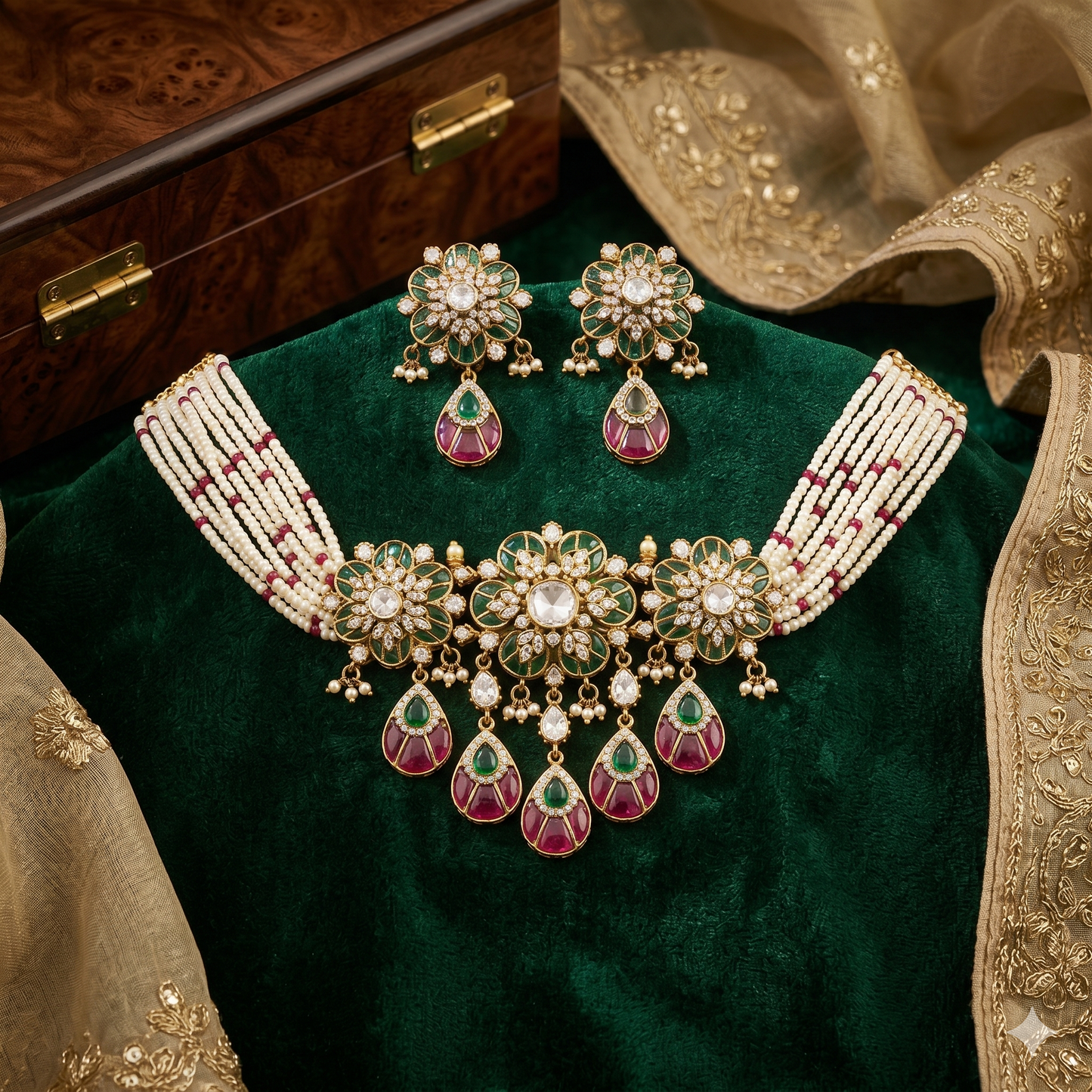 THE BUTTERFLY EFFECT - Necklace set big Multi