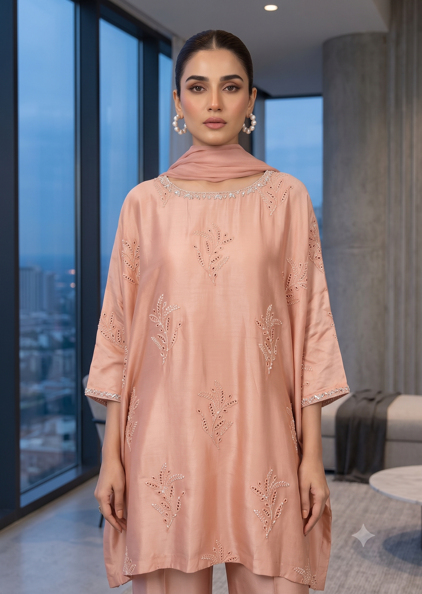 WAJEEHA ANSARI- 3 piece hand work