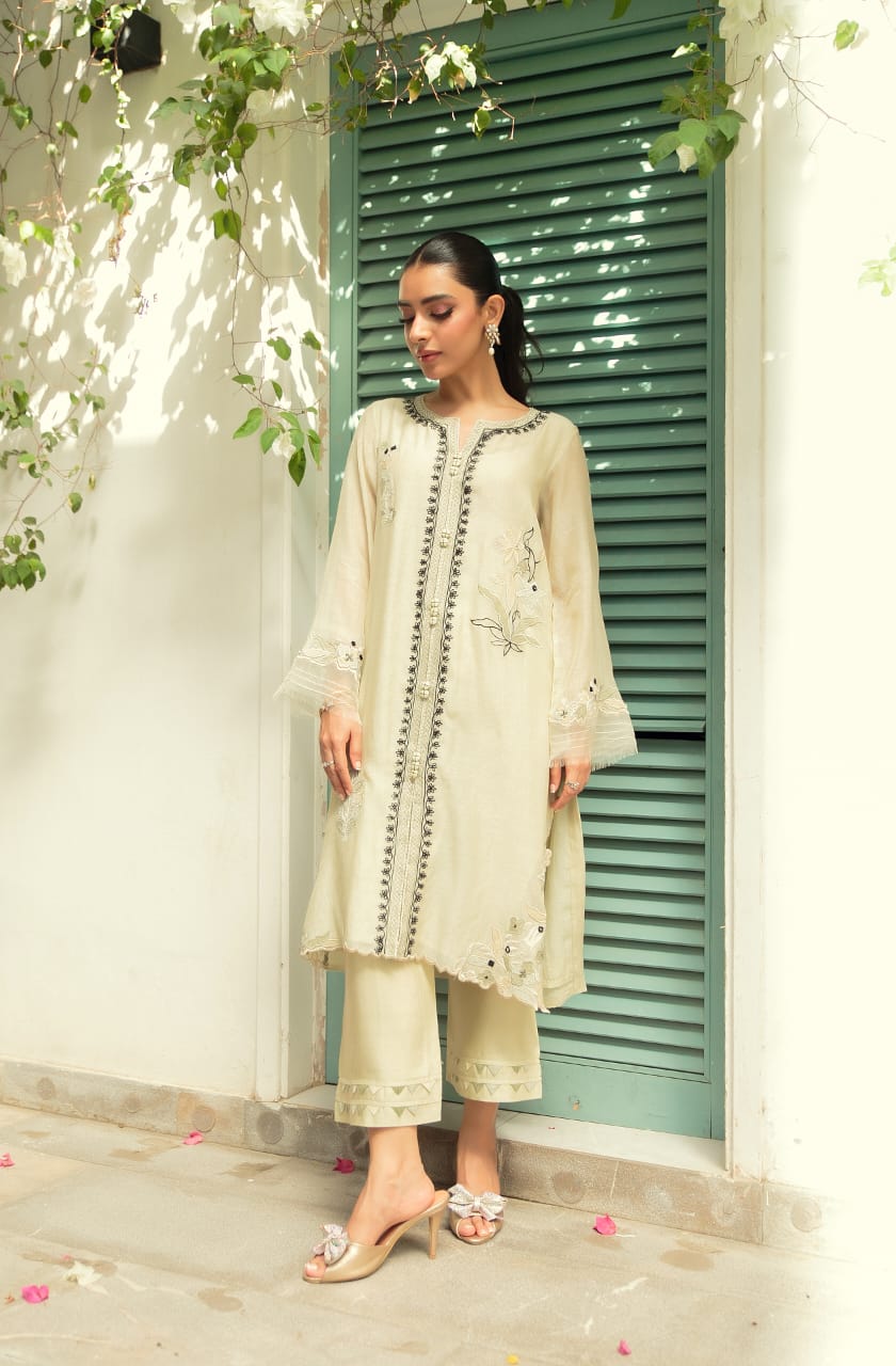 KOMAL LAKHANI - Reyah Gizri Yellow Kora Cotton