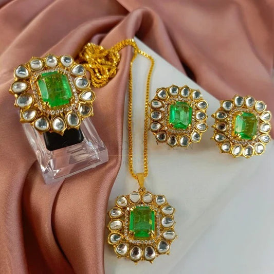 ZAHEEN KAMRAN - Emerald  Set