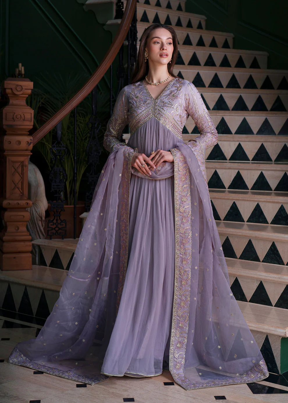 Mehak Yaqoob Couture - Stella In Lilac Color