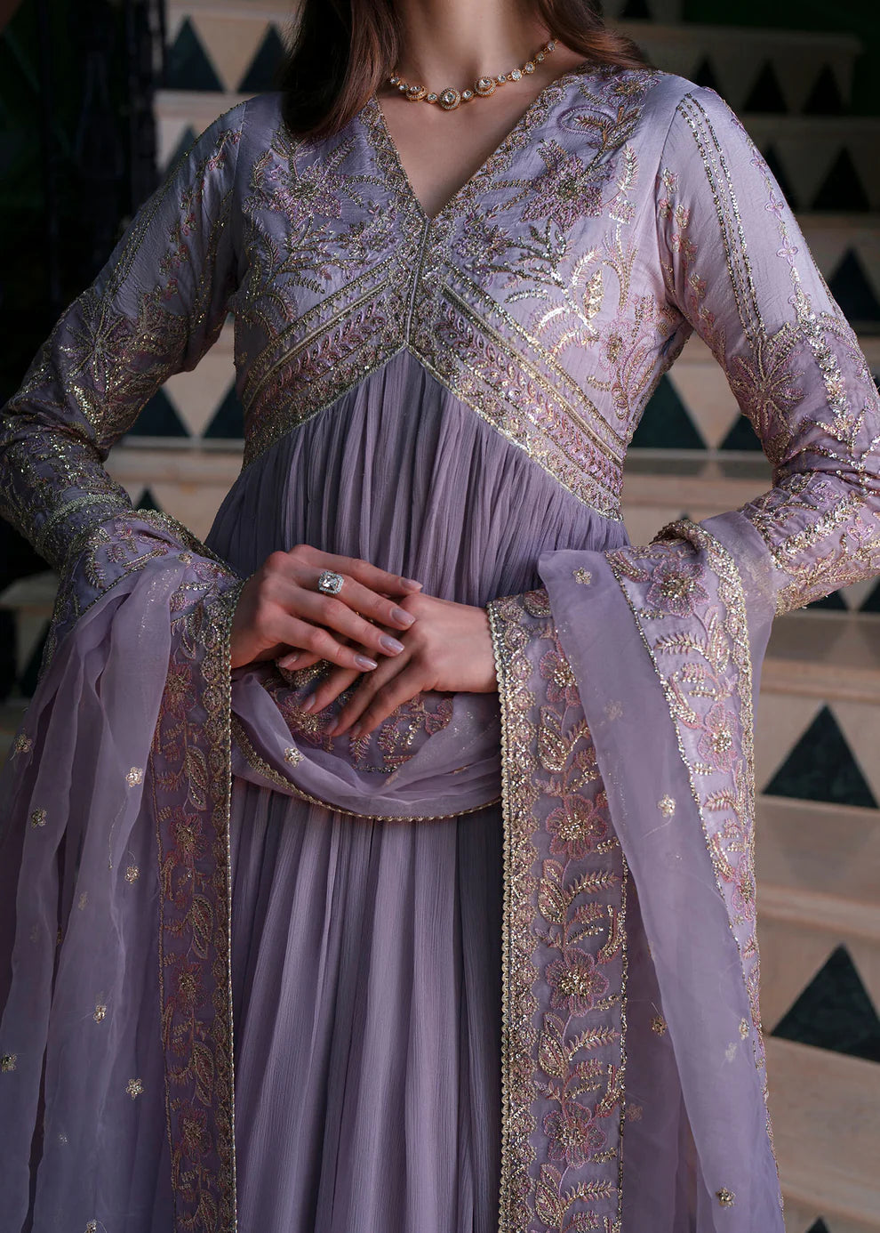 Mehak Yaqoob Couture - Stella In Lilac Color