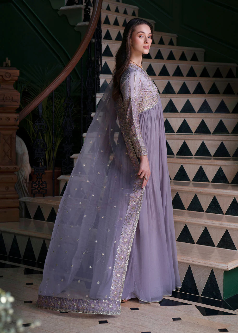 Mehak Yaqoob Couture - Stella In Lilac Color