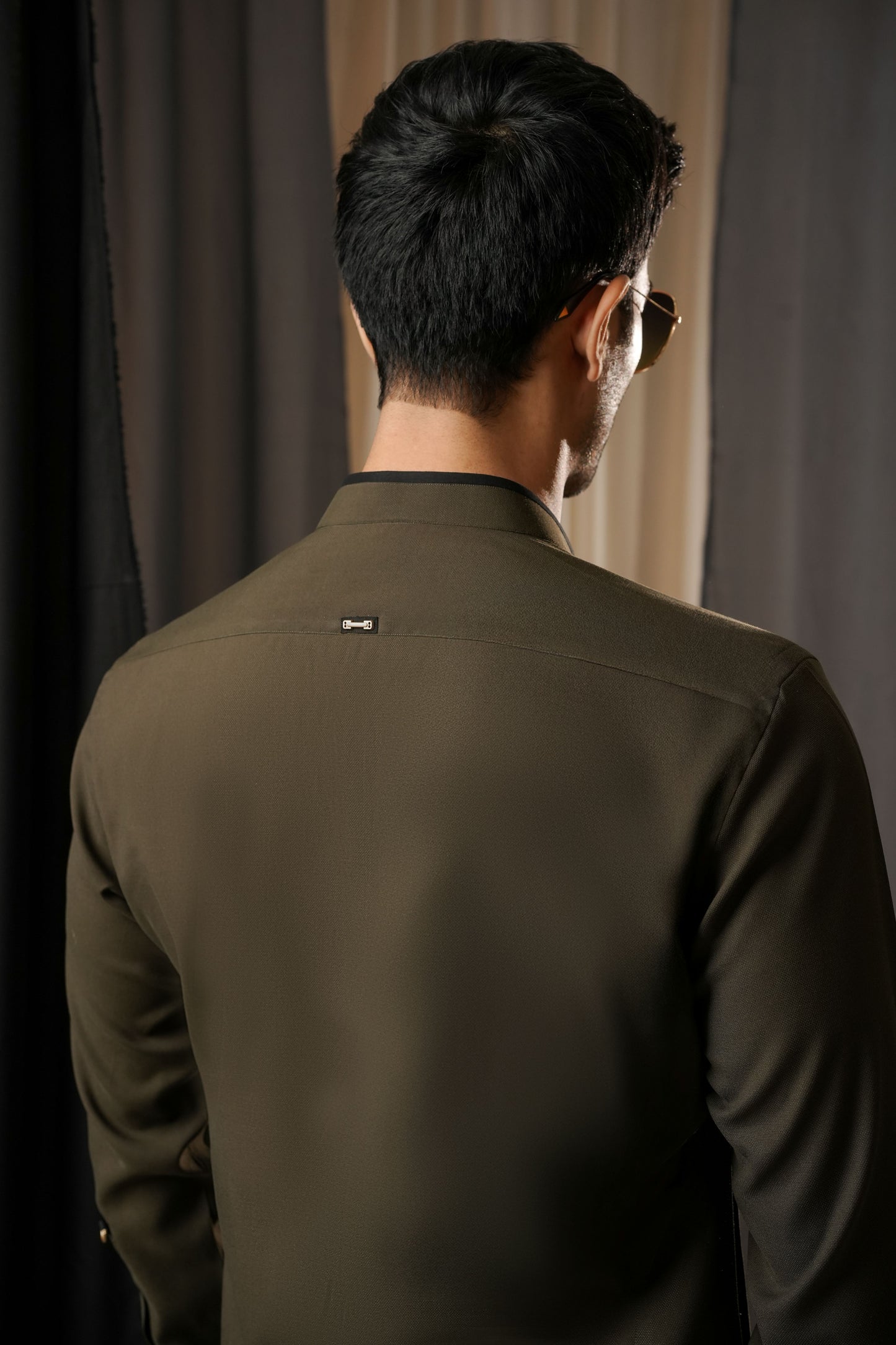 KUNZUL CHANNAR MENSWEAR - Olive Kurta Trouser