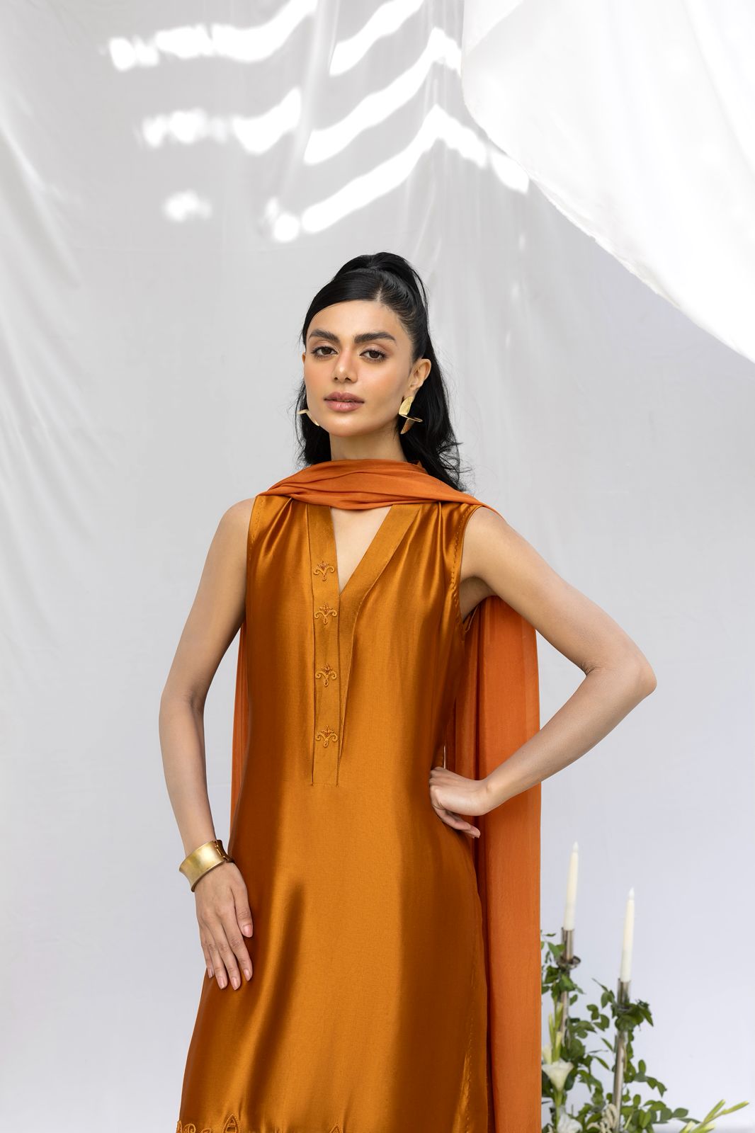 HUMAYUN ALAMGIR (WOMENWEAR) - Mustard Daisy