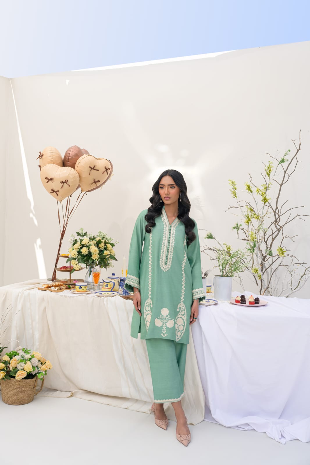KOMAL LAKHANI - Ethereal Sage Co-ord