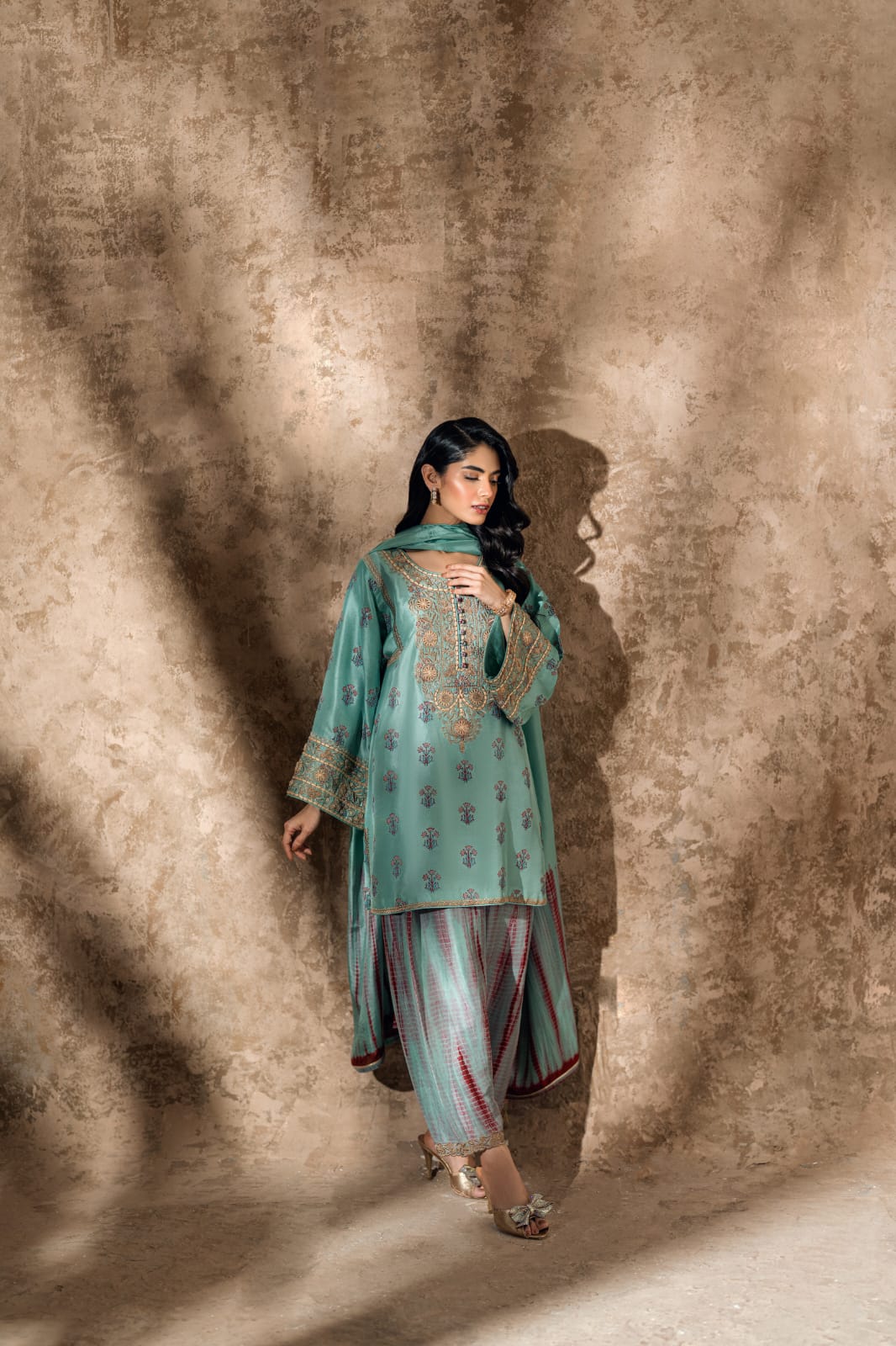KOMAL LAKHANI - Turquoise Tie-Dye Luxe