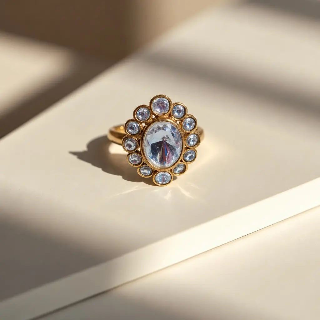 THE BUTTERFLY EFFECT- Ring silver with gold