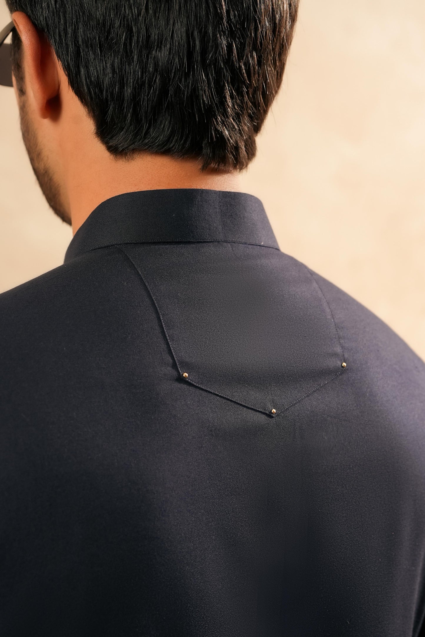 KUNZUL CHANNAR MENSWEAR - Midnight Blue Kurta Trouser