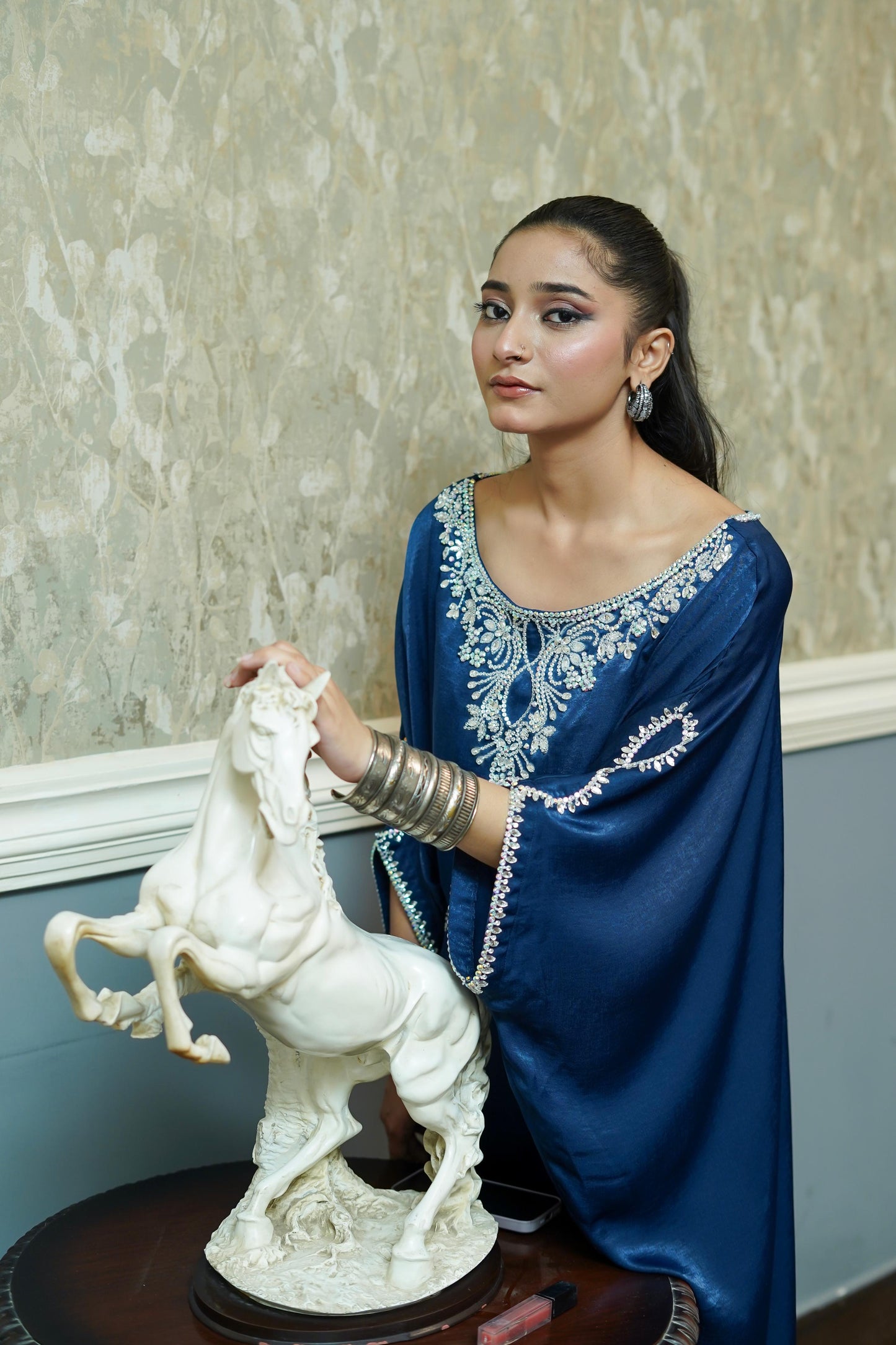 ASHJAIN SAFWAN - Blue Kaftan
