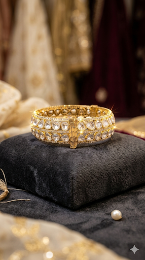 THE BUTTERFLY EFFECT- Bangles with stone in gold plated
