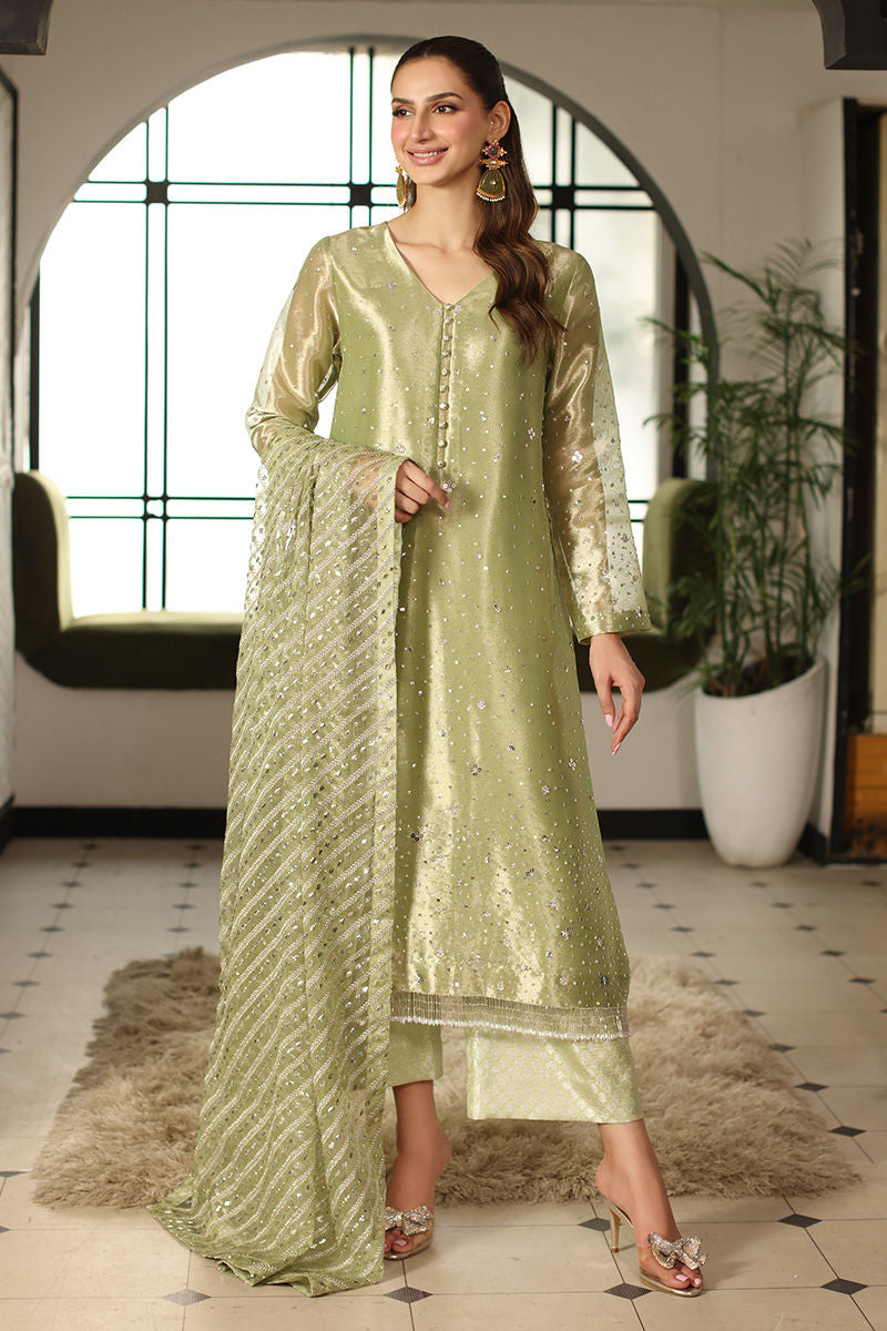 UZMA AND AFSHEEN-Parizad green