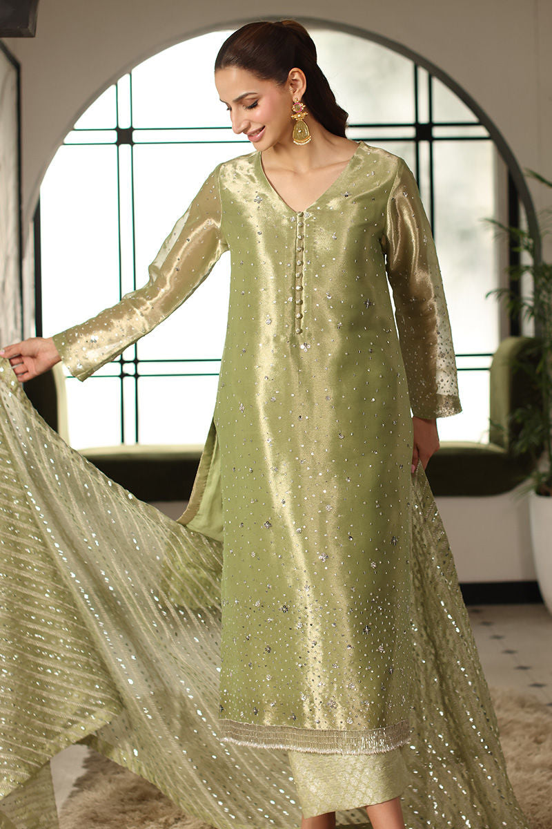 UZMA AND AFSHEEN-Parizad green