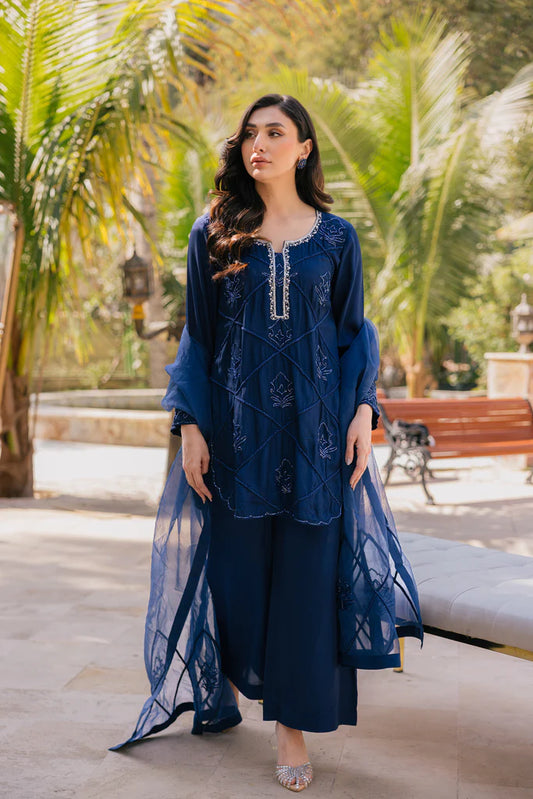 HUMAYUN ALAMGIR ( WOMENWEAR) -  Blue SS Design