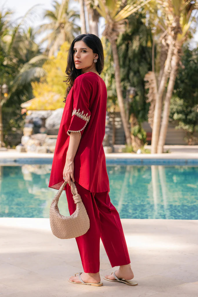 HUMAYUN ALAMGIR ( WOMENWEAR) - Red Amelia