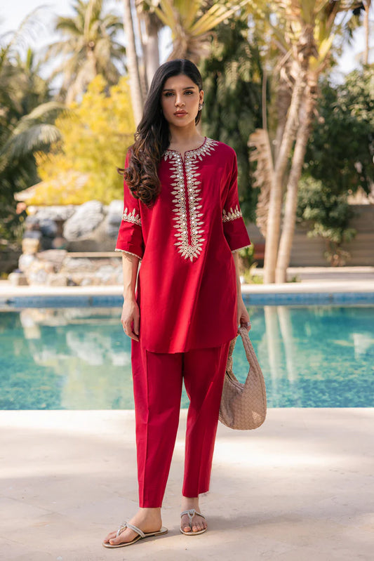 HUMAYUN ALAMGIR ( WOMENWEAR) - Red Amelia