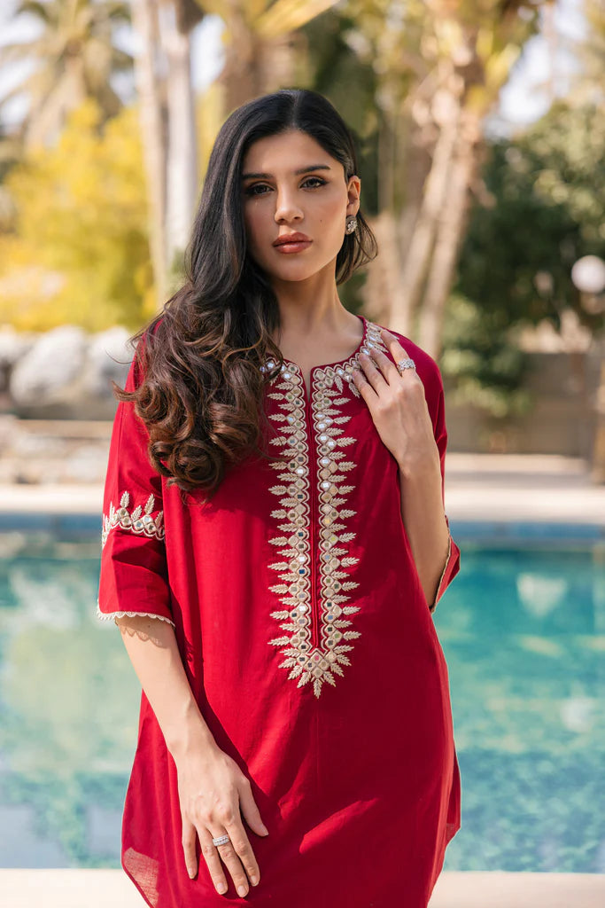 HUMAYUN ALAMGIR ( WOMENWEAR) - Red Amelia