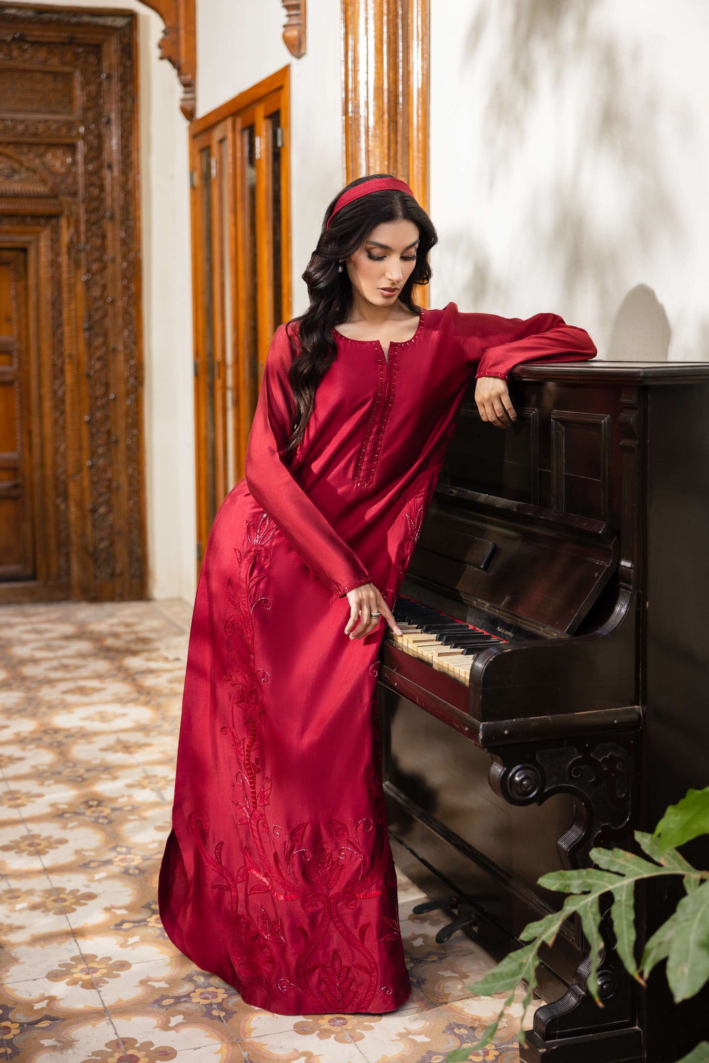 HUMAYUN ALAMGIR ( Womenswear)- Rose Kaftan
