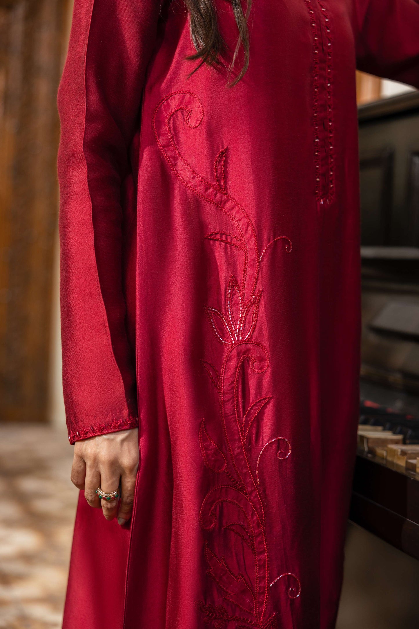 HUMAYUN ALAMGIR ( Womenswear)- Rose Kaftan