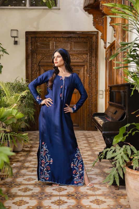 HUMAYUN ALAMGIR ( WOMENWEAR)-Bluebell Kaftan