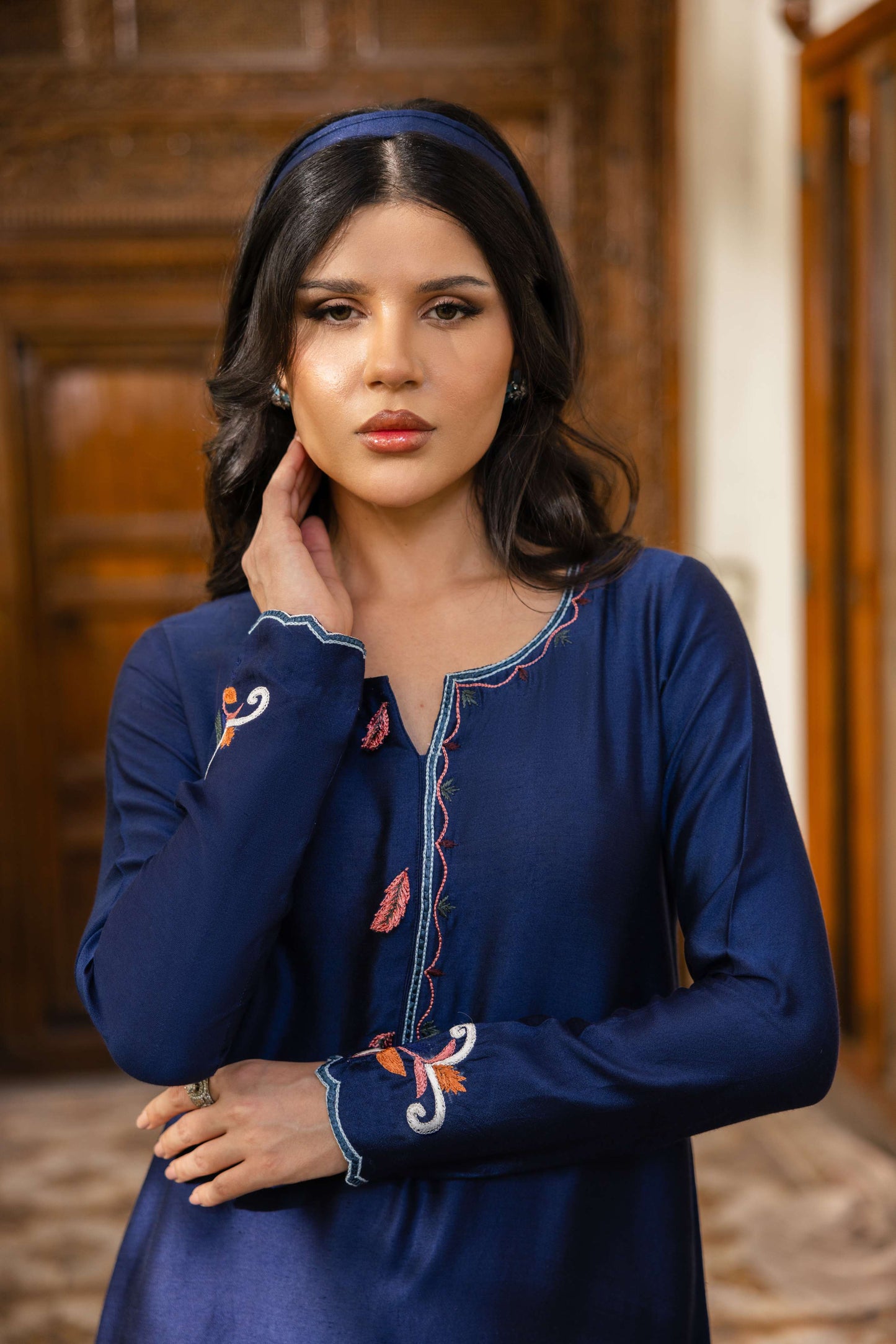 HUMAYUN ALAMGIR ( WOMENWEAR)-Bluebell Kaftan