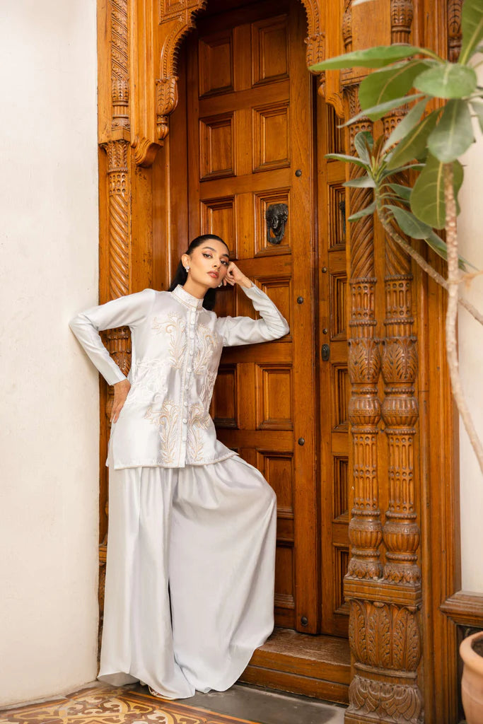 HUMAYUN ALAMGIR ( WOMENWEAR) - Haya in Powder Blue Color