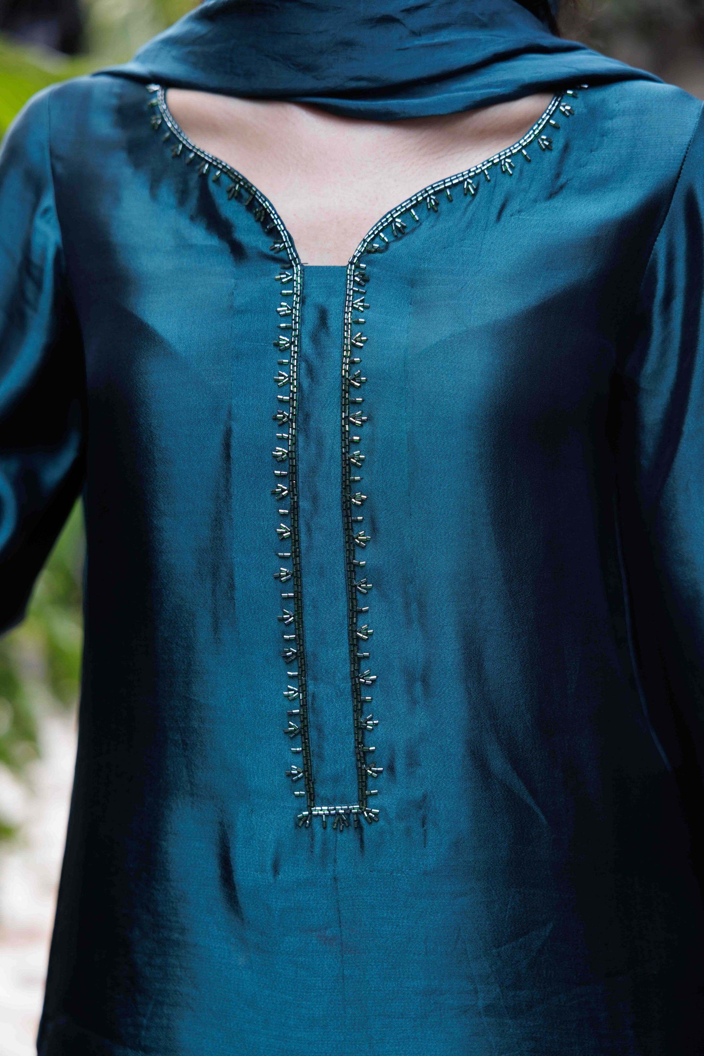HUMAYUN ALAMGIR ( WOMENWEAR)-Teal Green