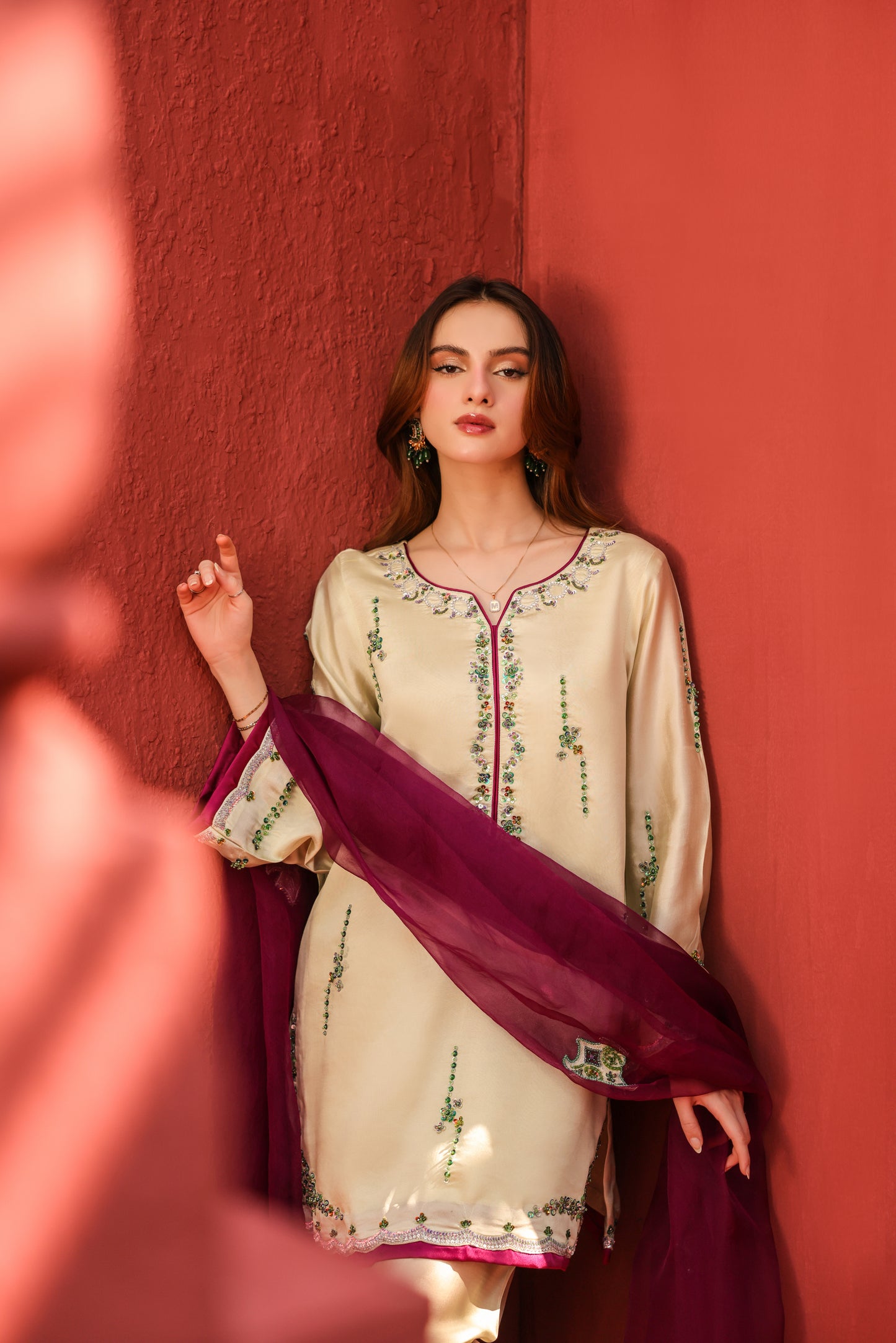 HAFSA MALIK - Citrus in Mint Green