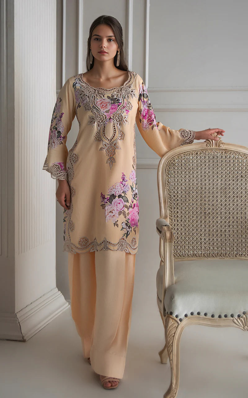 THREADS AND MOTIFS - Beige Printed Farshi