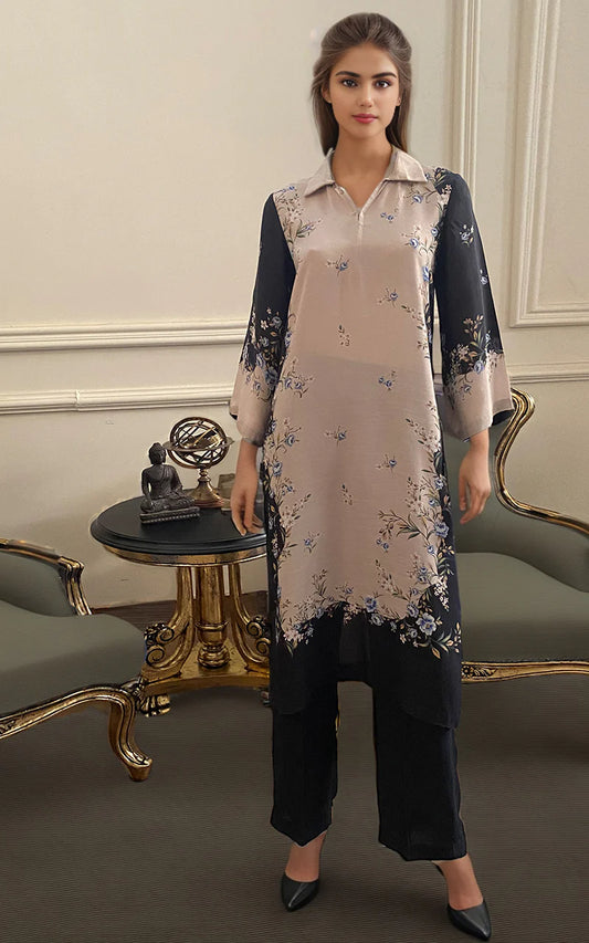 THREADS AND MOTIFS - Pink with blue