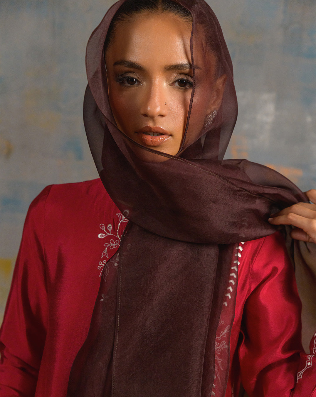 ZABRIC BY ZULEKHA AND SANA - Fuchsia Rose (3pc)