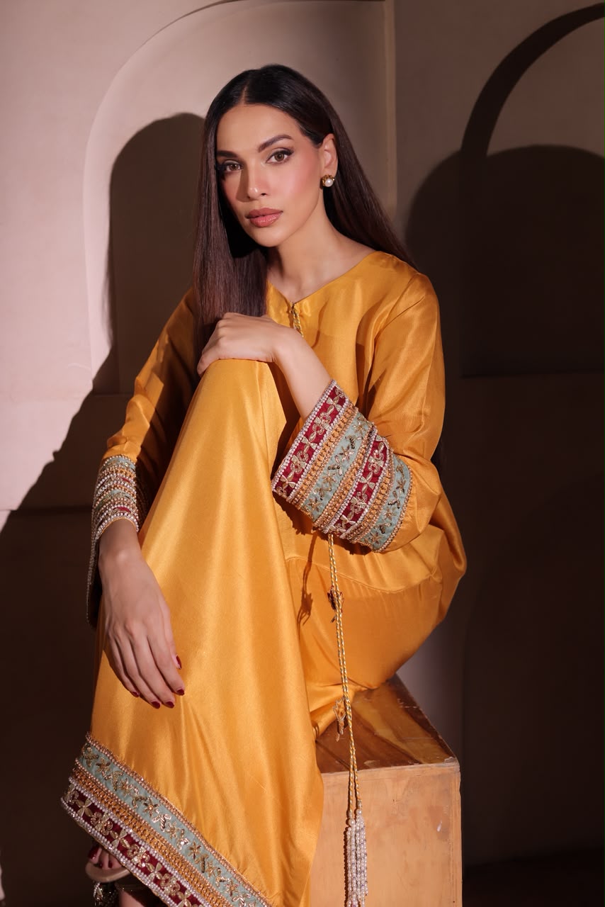 UZMA AND AFSHEEN - Citrus Kaftan