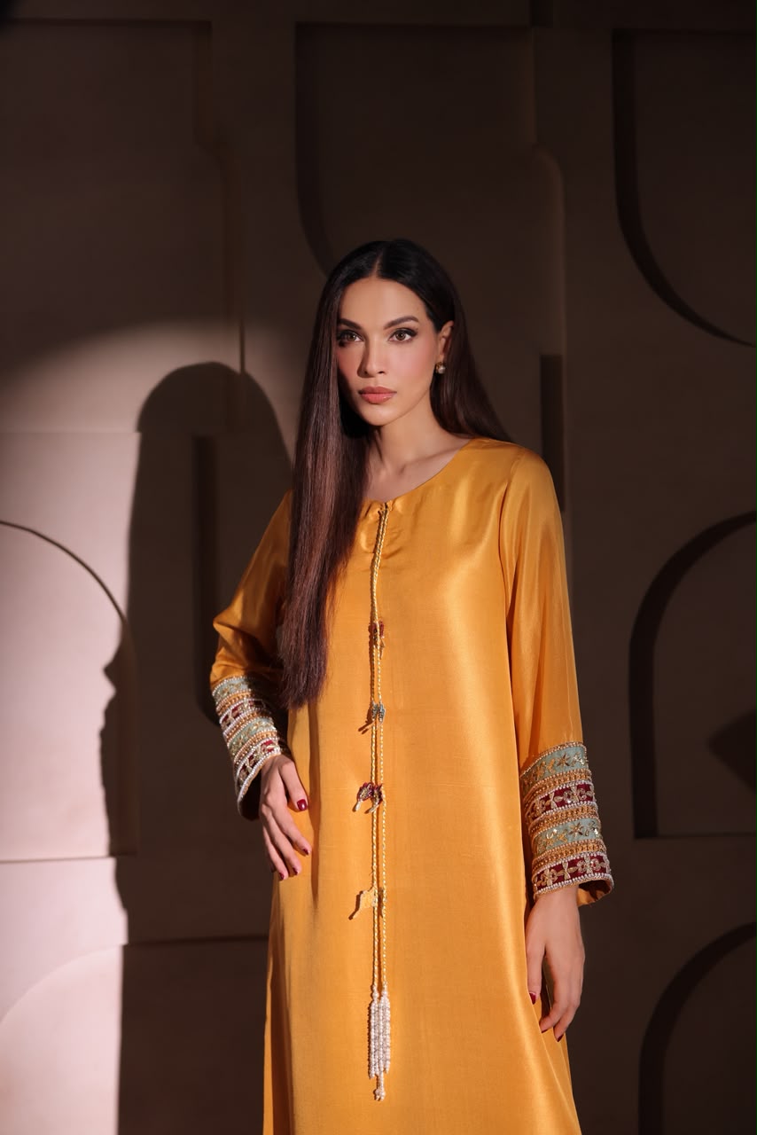 UZMA AND AFSHEEN - Citrus Kaftan