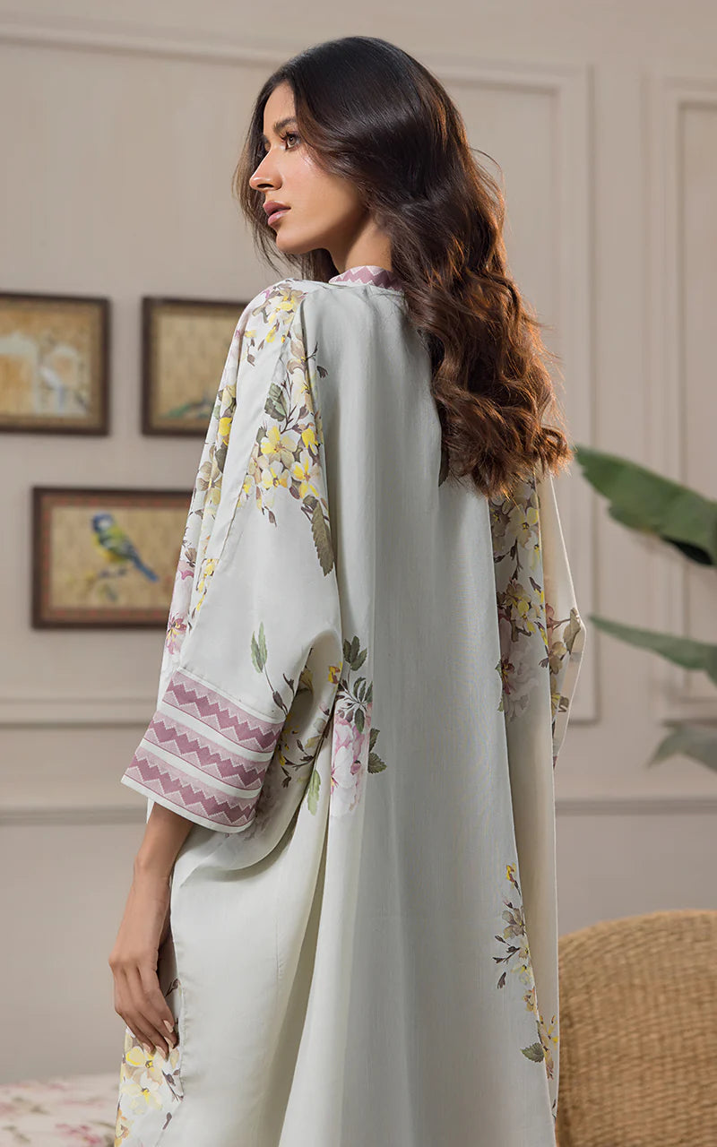 THREADS AND MOTIFS -  Printed Viscose Silk Poncho
