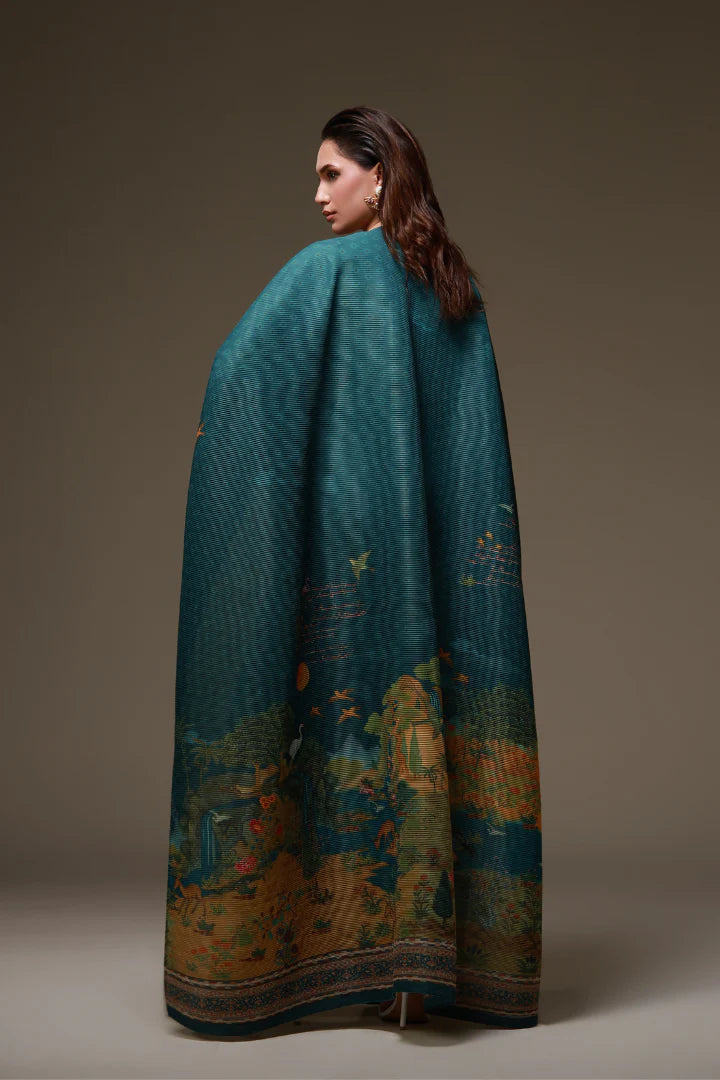 MANTO - Dil Nasheen Outerwear Cape Multi